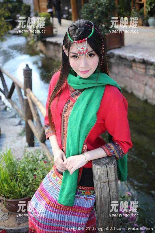 MyGirl美媛馆 - 妮儿Bluelabel的红裙私拍合集，套图让我想象那一瞬间的轻盈与飘逸…